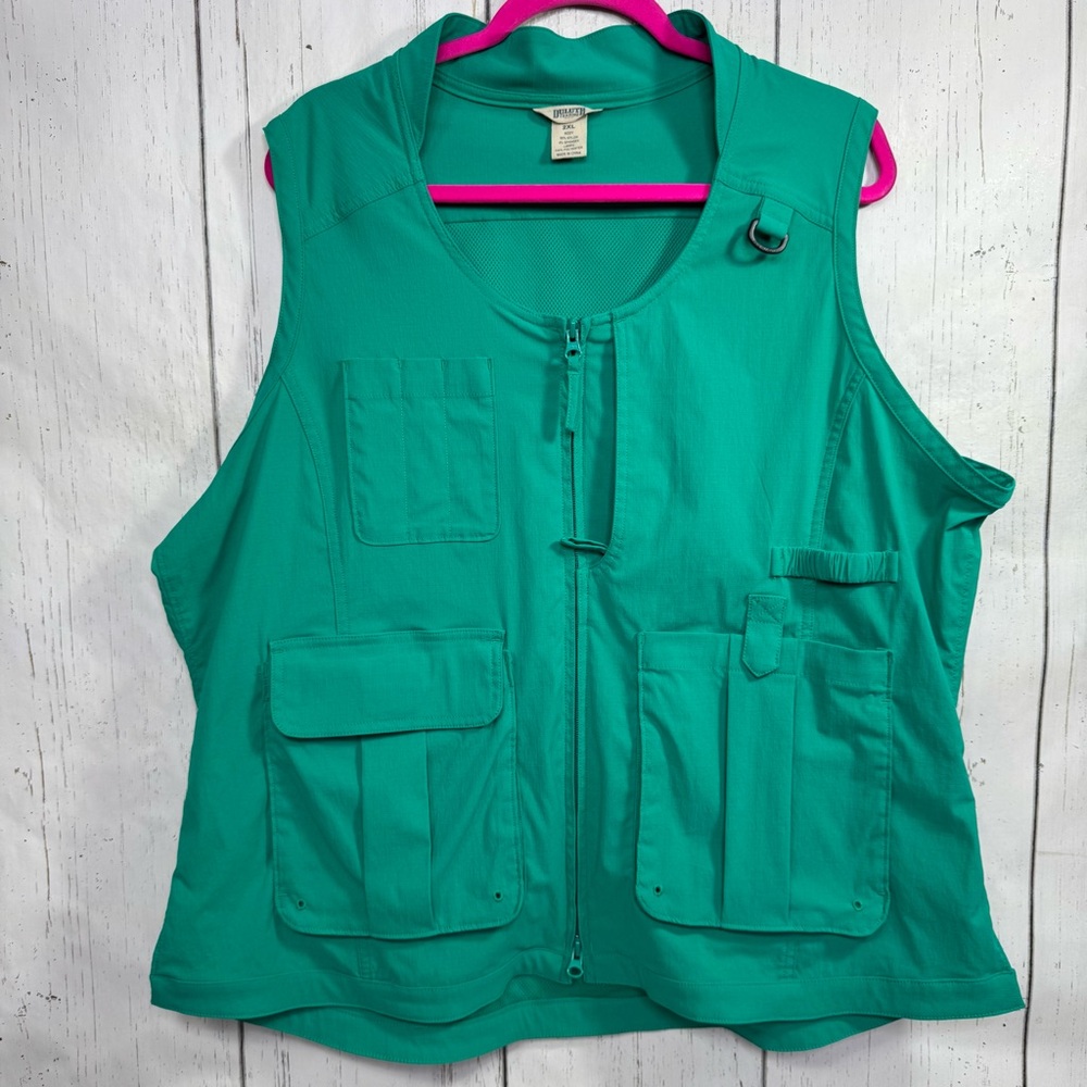 Duluth Trading Company Teal Utility Fishing Vest 2XL Outdoor Gorpcore Travel
